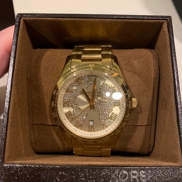 Michael Kors Gold World Crystal Woman’s Watch main image 8